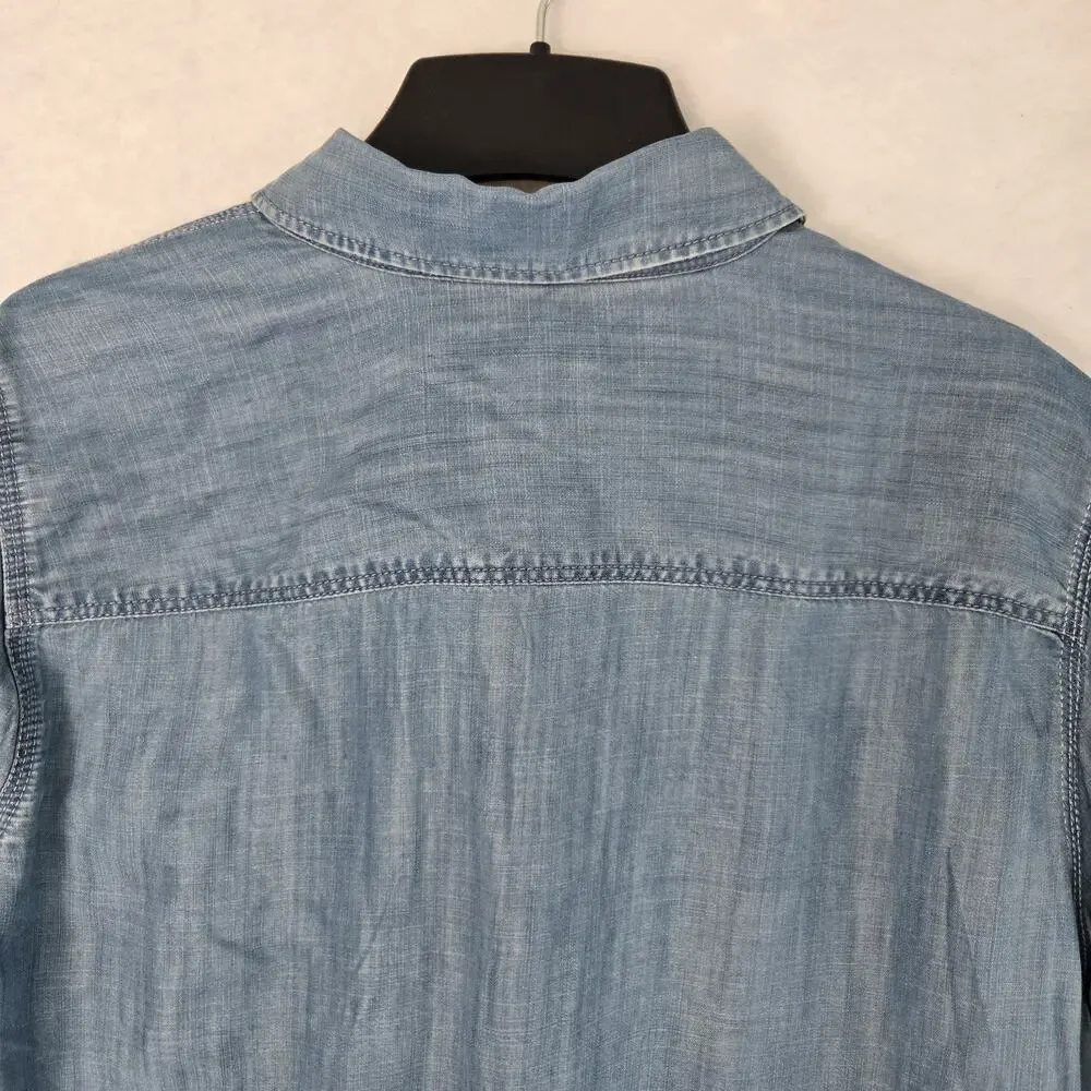 Pre-Owned Talbots Blue Size 1X Button Down Or Roll Up And Button Sleeves EUC - Picture 10 of 10